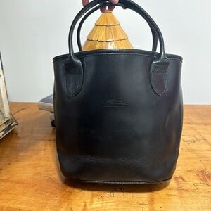 Longchamp Leather Bucket Bag